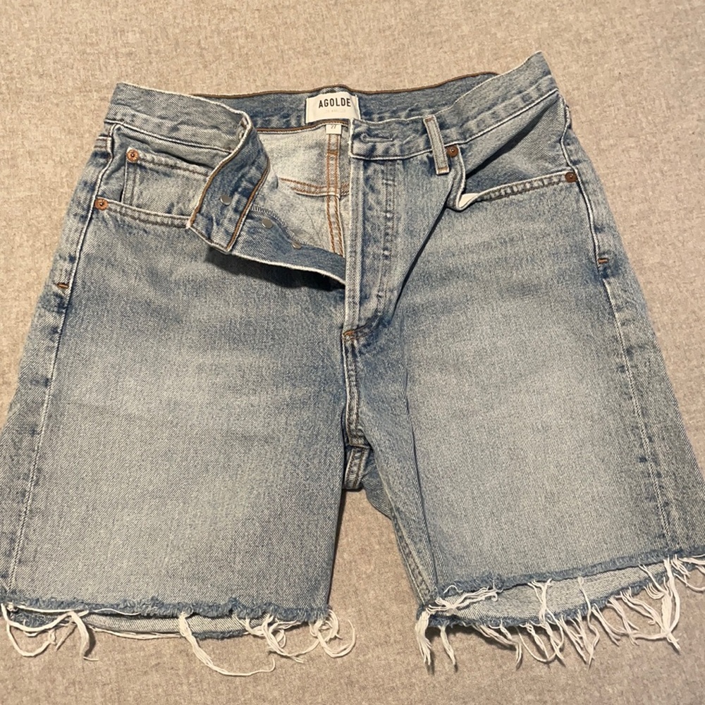 AGOLDE Rumi Mid-Length Shorts